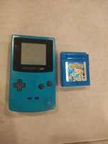 Gameboy Color azul com jogo Pokémon azul