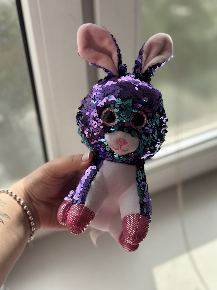 М'яка іграшка TY Beanie boo's в пайетках блестящая подарок