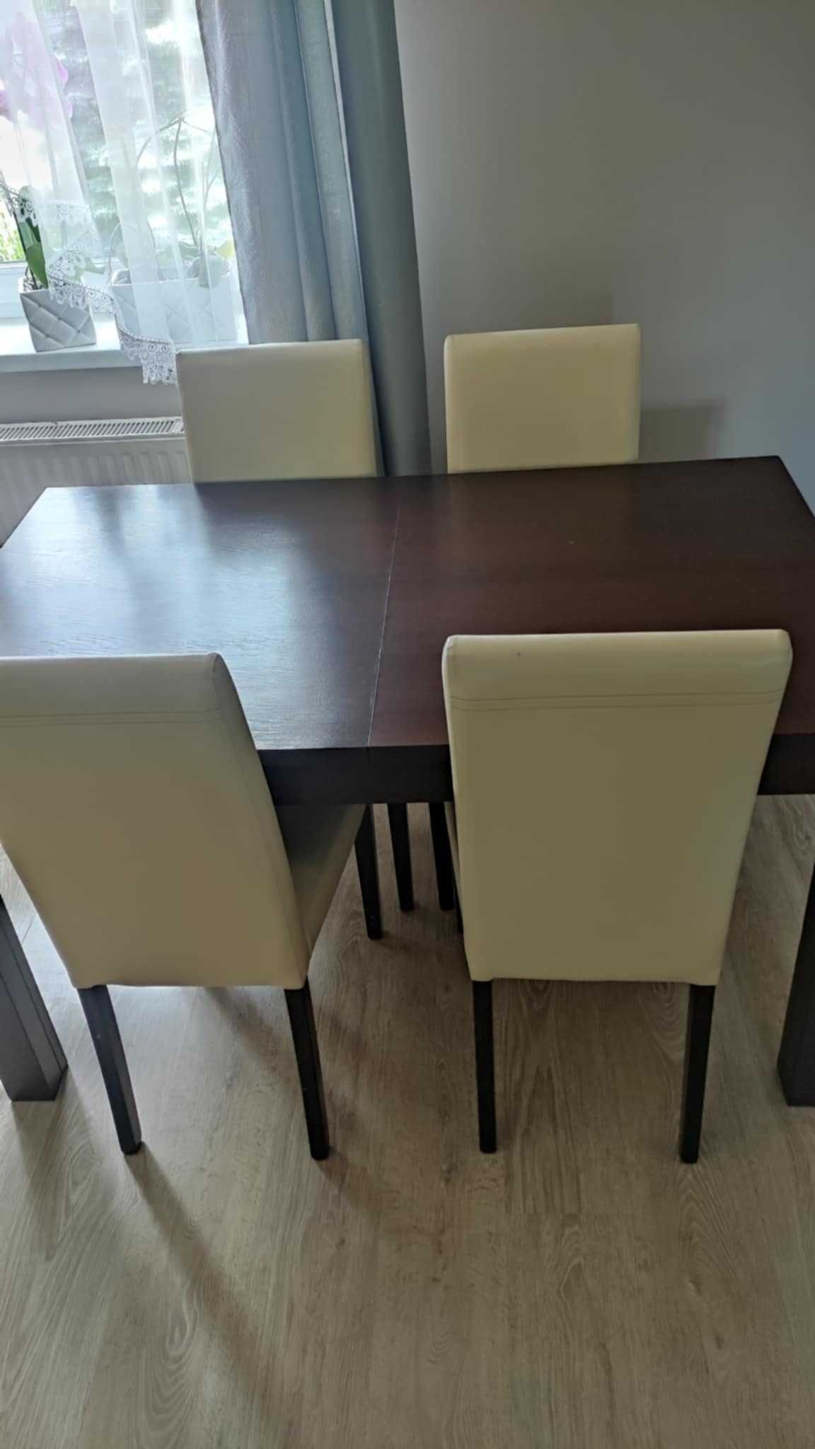 Stół 140x85 + 6 krzeseł używane