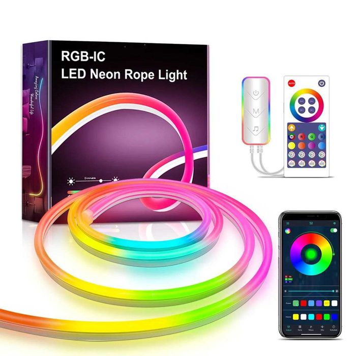 Розумний неон Неонова світлодіодна стрічка керування з телефону