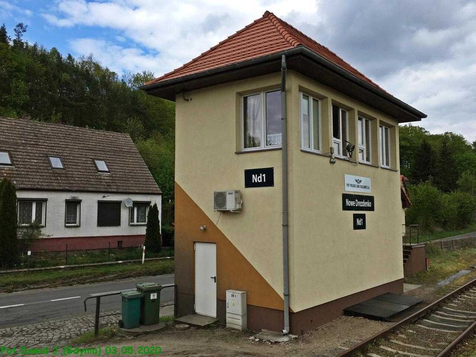 Model nastawni ND1 z Nowego Drezdenka skala H0. Rekonstrukcja ze zdjęć