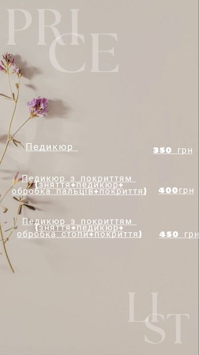 Маникюр (400грн) Манюшко