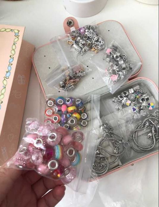 Подарок! Большой набор для створення браслетів Пандора для девочки,топ
