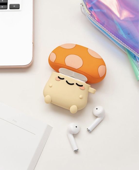 Чехол для airpods, кейс. Smoko Kai Mushroom AirPods Case.
