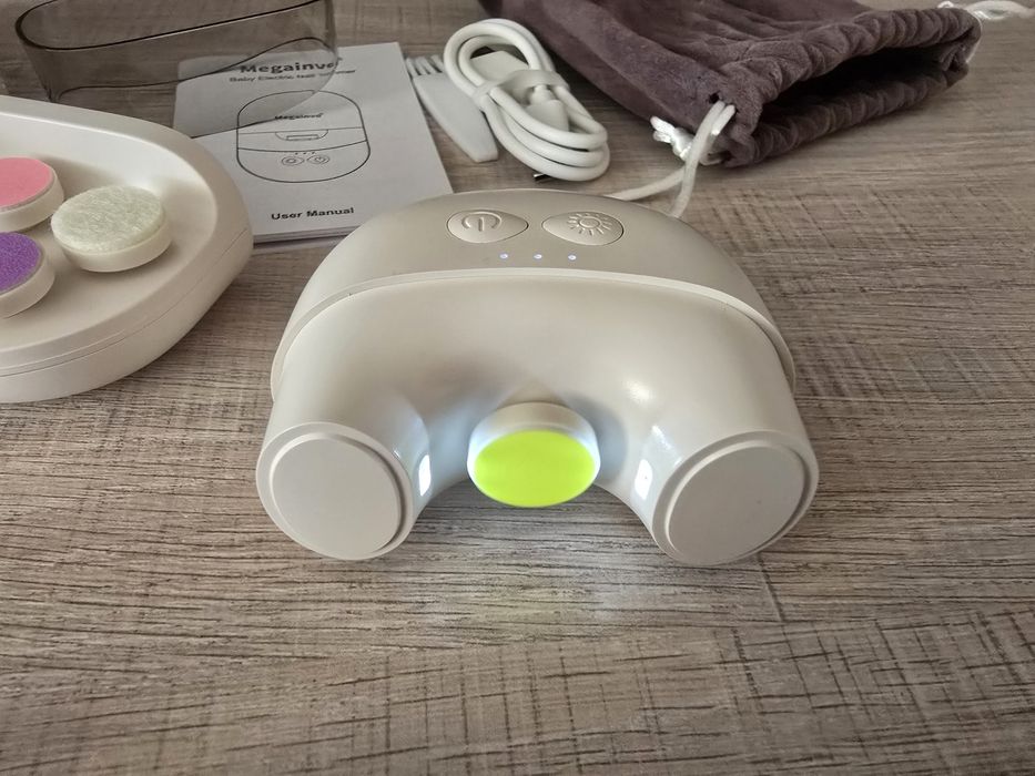 Електрична пилочка для нігтів Megainvo Baby Nail Trimmer