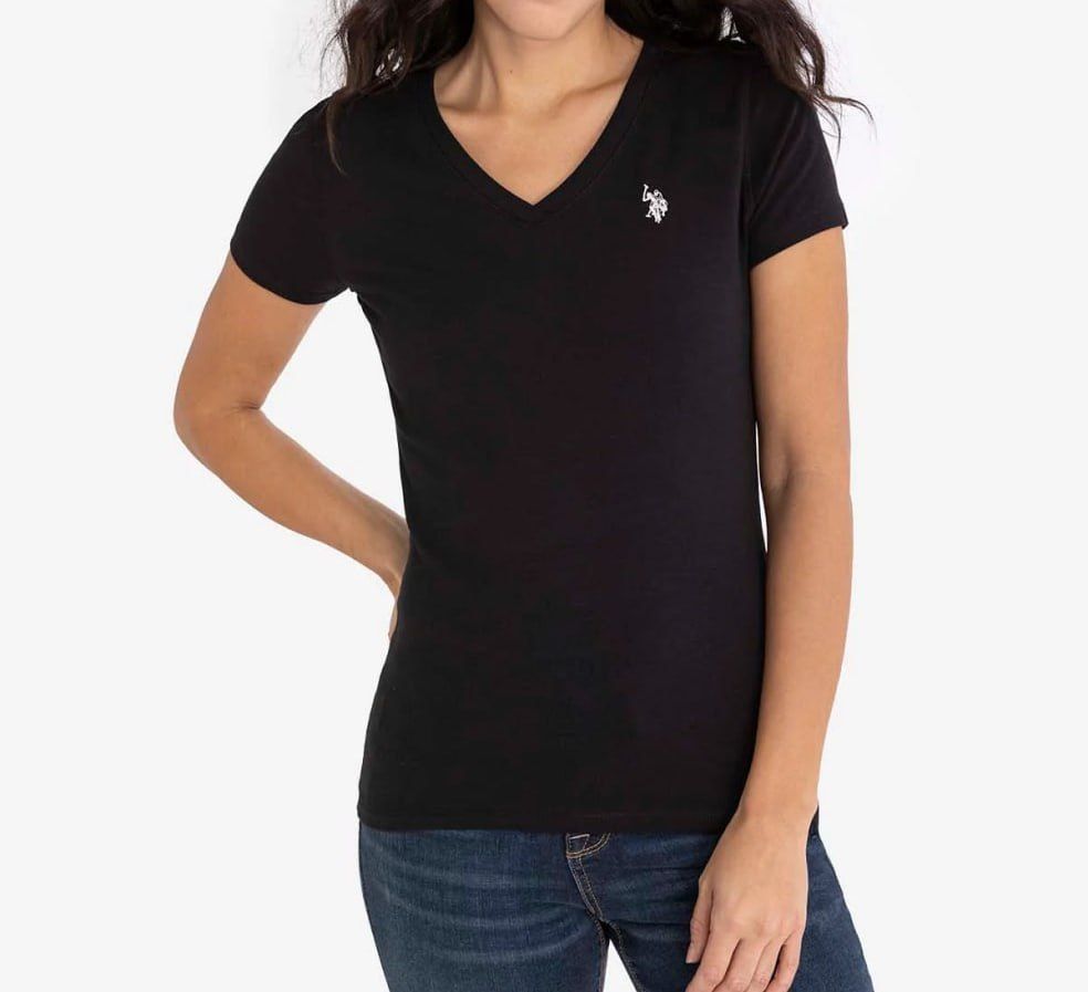 Жіноча футболка на зубчик американського бренду U.S. Polo, ОРИГІНАЛ