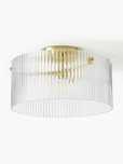 Lampa sufitowa ze szkła Emmi – Ø 35 cm x W 22 cm