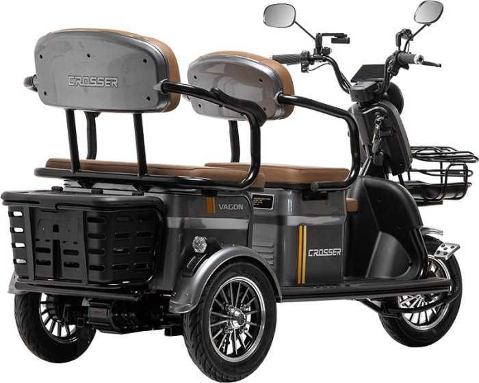 Електроскутер 3--містний VAGON Crosser TR-4 72V/20AH/800W 2025