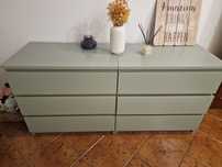 Comoda MALM IKEA Verde Água