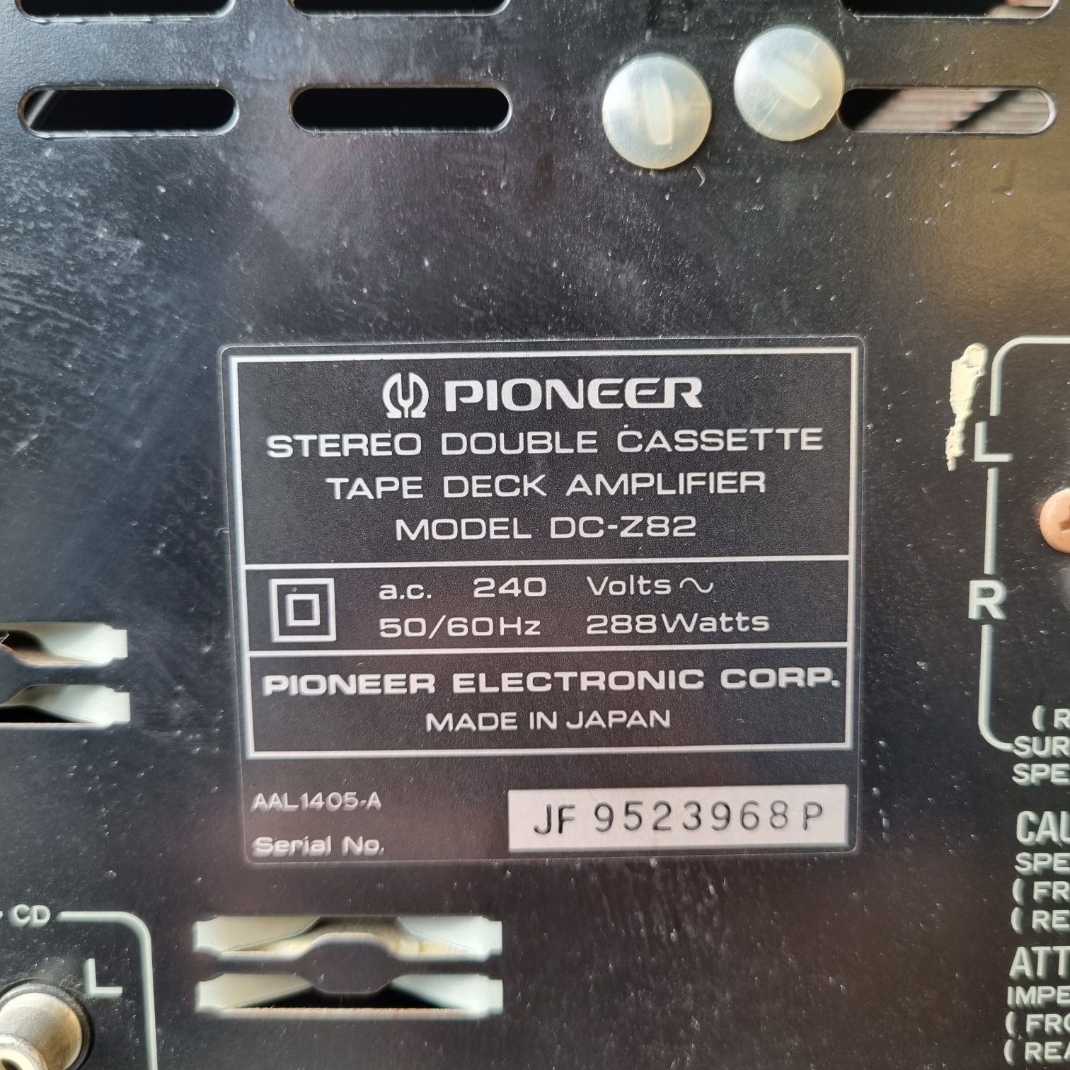 Wzmacniacz Pioneer DC-Z82 z Equalizerem - Stan Dobry