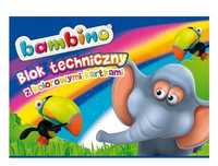 BAMBINO BLOK techniczny kolorowy A4 10 kartek