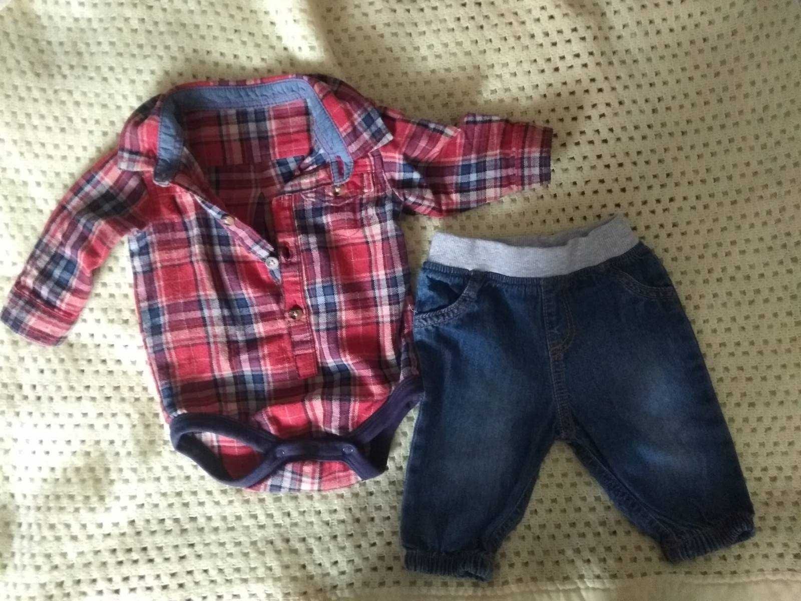 костюм на хлопчика 0-3 місяців на флісі