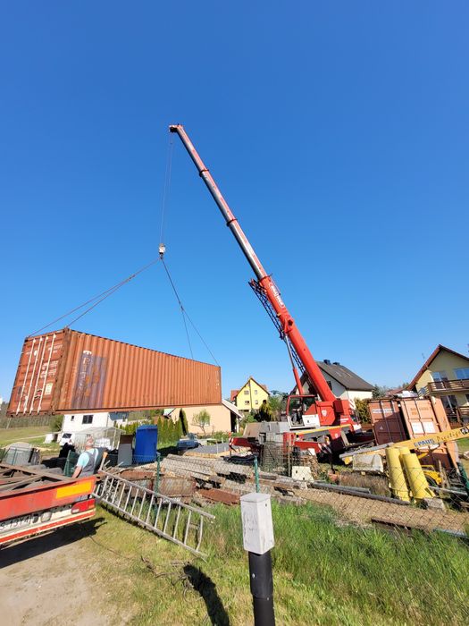 Kontener 40 HC + Transport + Dźwig w cenie