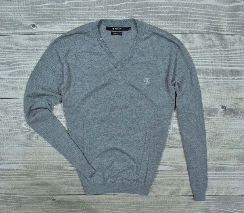 Tiger Of Sweden Lekki Wełniany Sweter Męski V Neck L