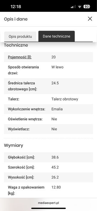 Kuchenka mikrofalowa / milrofalówka Zelmer
