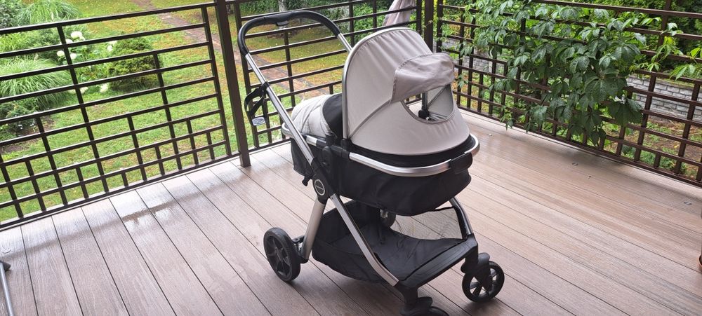Wózek+Fotelik Babymore Mimi Travel System Pecan i-Size Car Seat – Silv