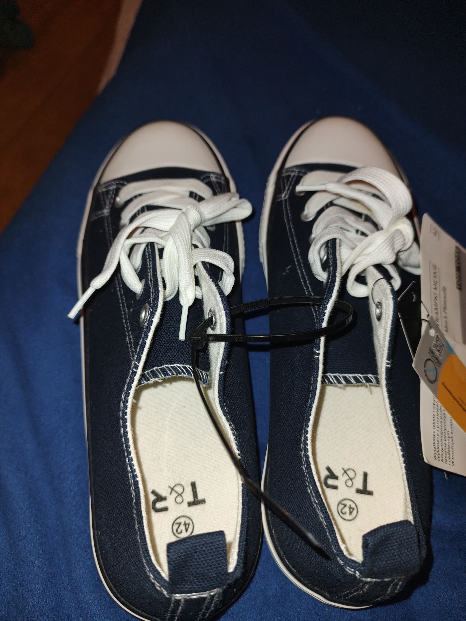 Nowe trampki męskie granatowe rozmiar 42 Tom&Rose