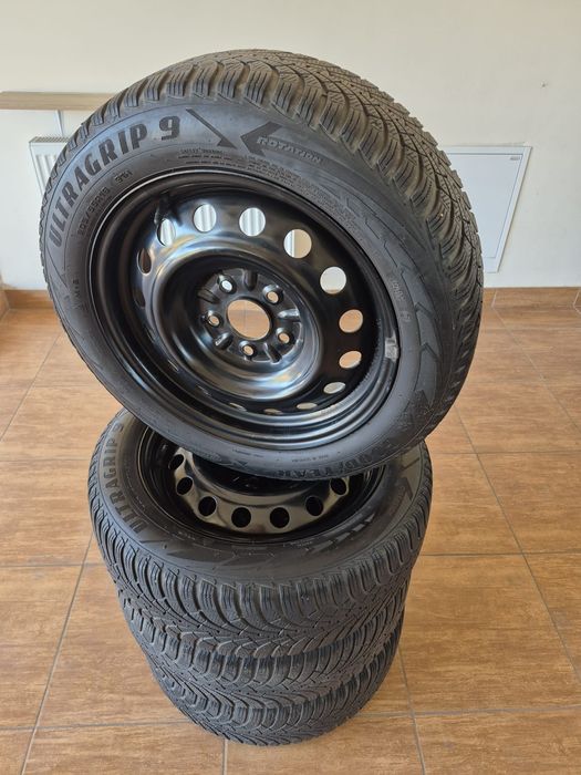 Koła z oponami zimowymi Goodyear i felgami stalowymi r. 16