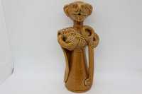 Figura São Pedro de Júlia Ramalho em Barro Moldado à Mão 20 cm