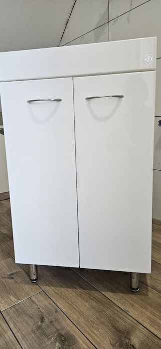 Szafka stojąca łazienkowa pod umywalkę nowa Fan Blanc MDF 55 cm KFA
