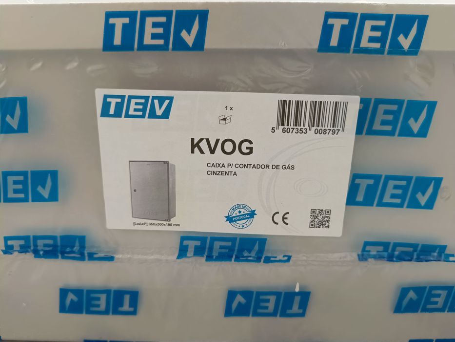 Caixa para contador de gás KVOG – TEV2 - cinzenta, nova