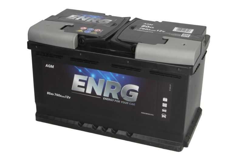 NOWY! Akumulator Rozruchowy 12V 80Ah 760A ENRG AGM Start&Stop