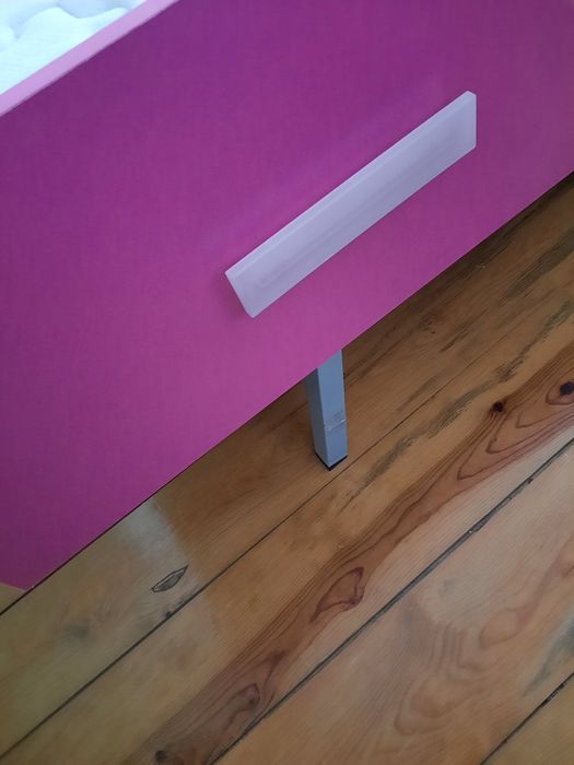 Cama nido com 2 estrados e 2 colchões COMO NOVO