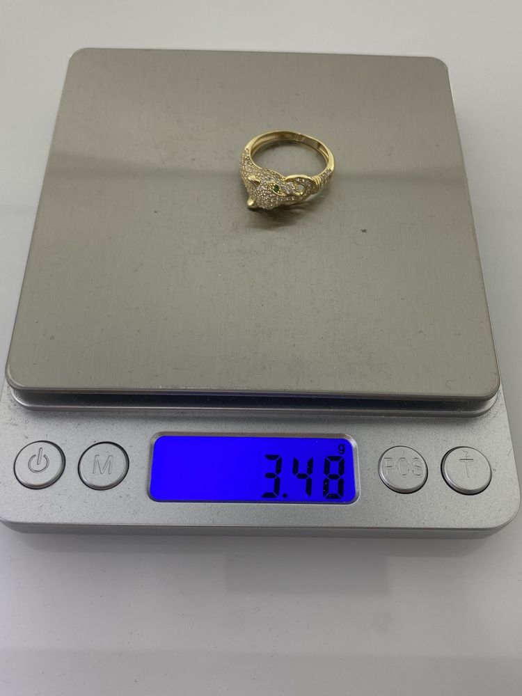 Złoty pierścionek damski,Próba 585. Nowy (6309)