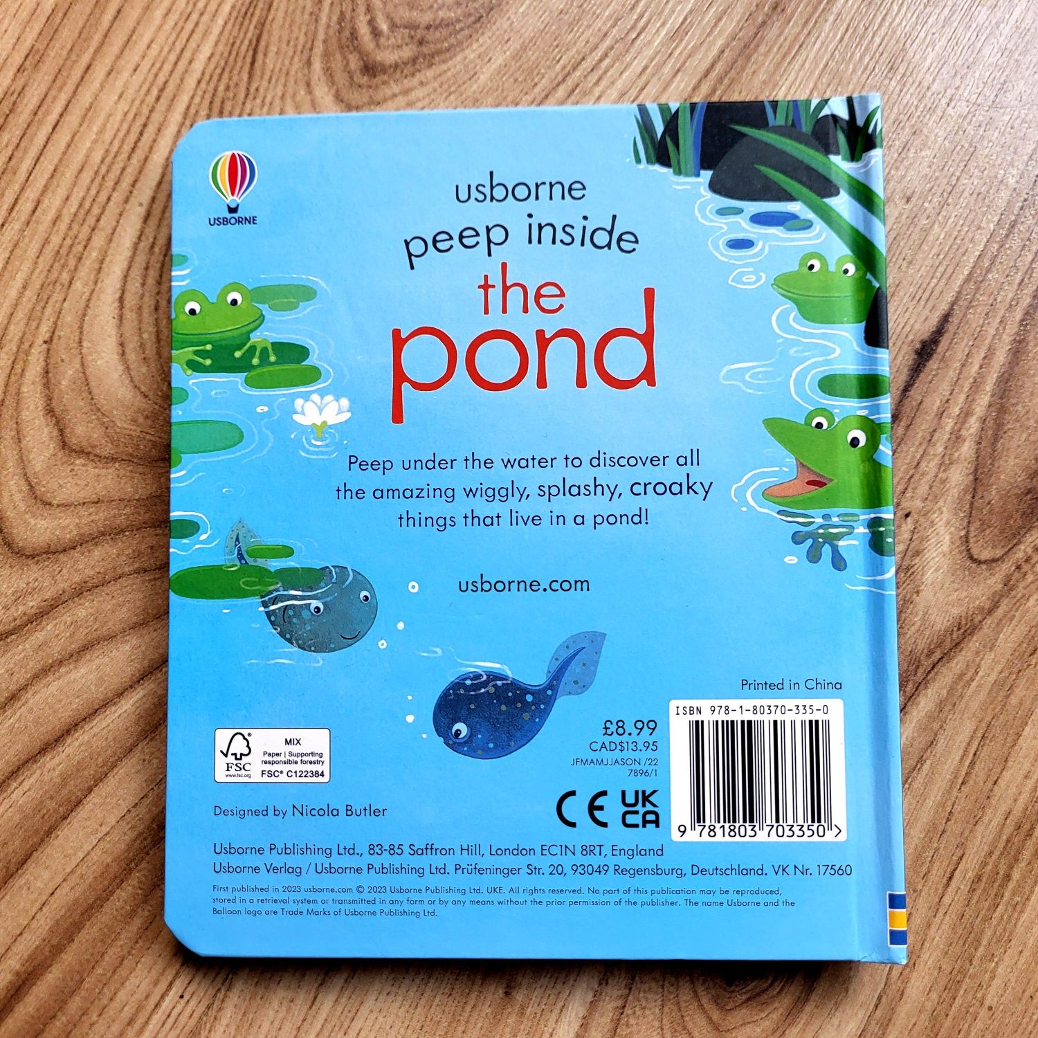 The Pond Usborne Peep Inside z okienkami po angielsku