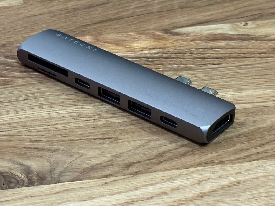 Satechi adapter USB-C Pro Hub Gwiezdna szarość HDMI USB-A karta SD