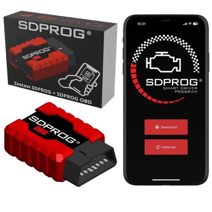 SDPROG OBD PRO + PL BOX – Diagnostyka samochodowa i motocykli OBD2