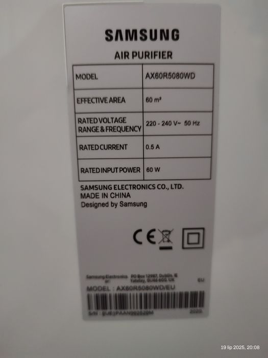 Oczyszczacz powietrza Samsung AX60