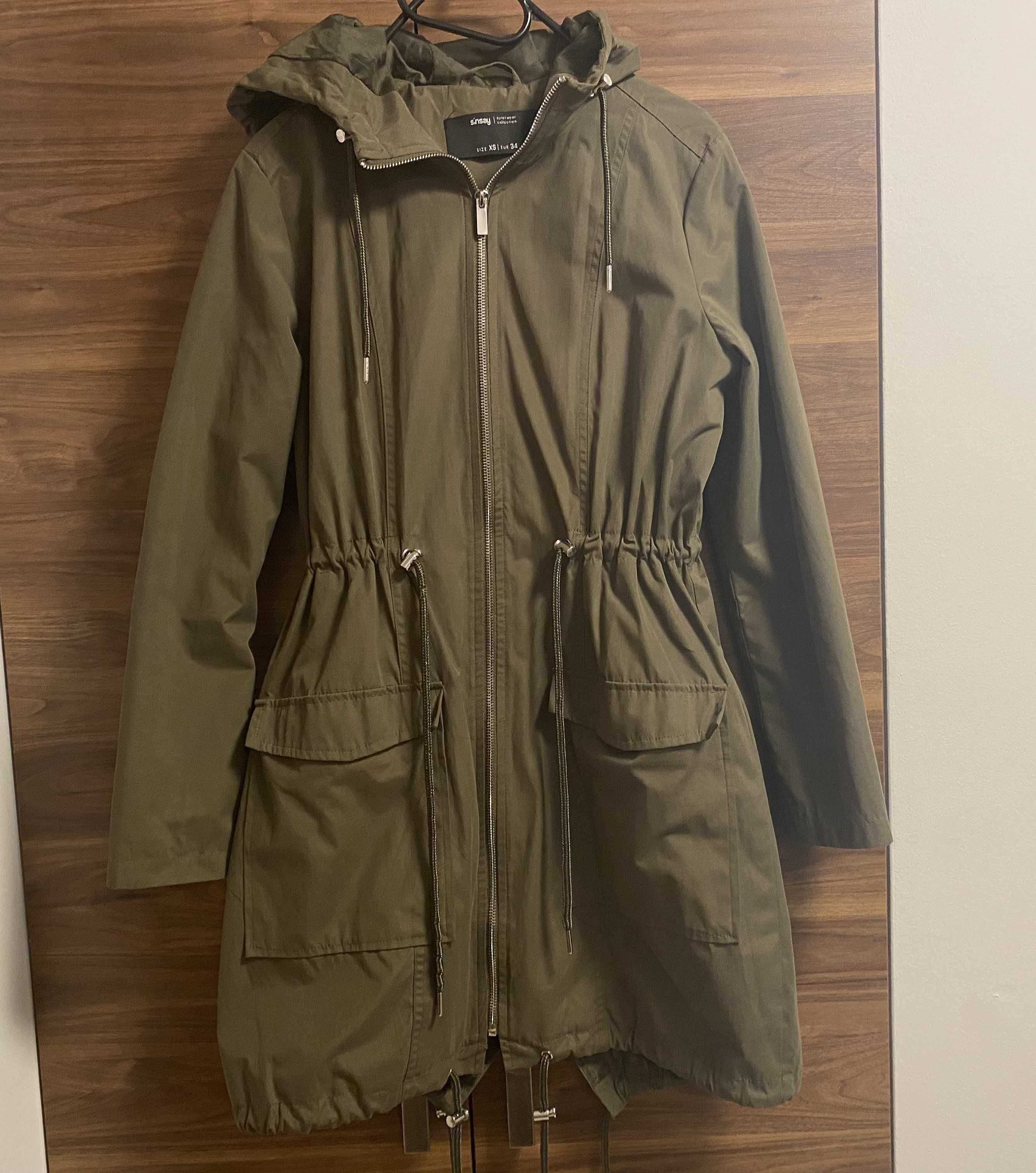 Kurtka Parka SINSAY rozmiar XS/S 34 khaki