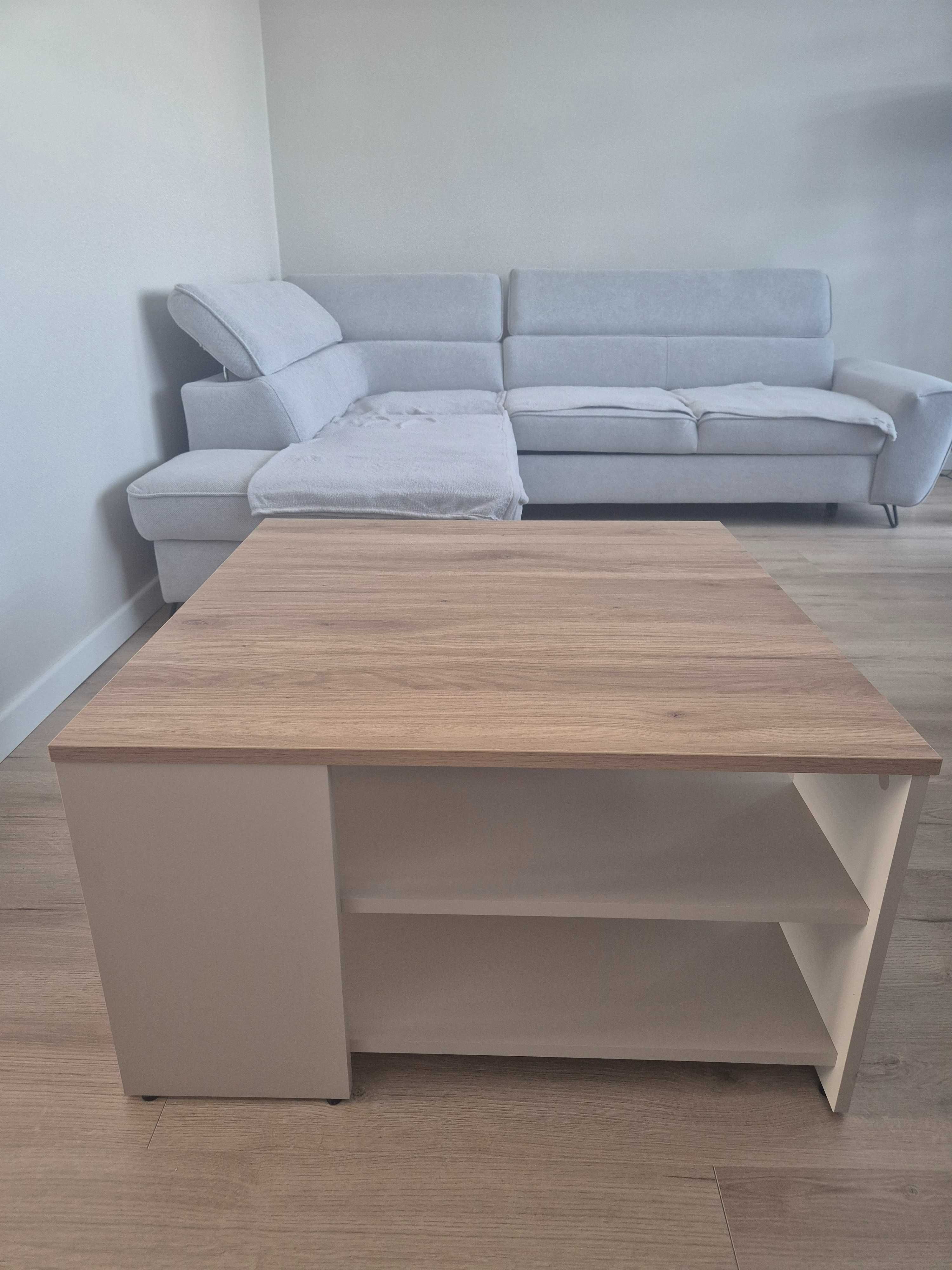 Stolik kawowy oak squere 80 x 80