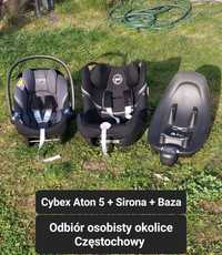 Zestaw 2 fotelików cybex plus baza