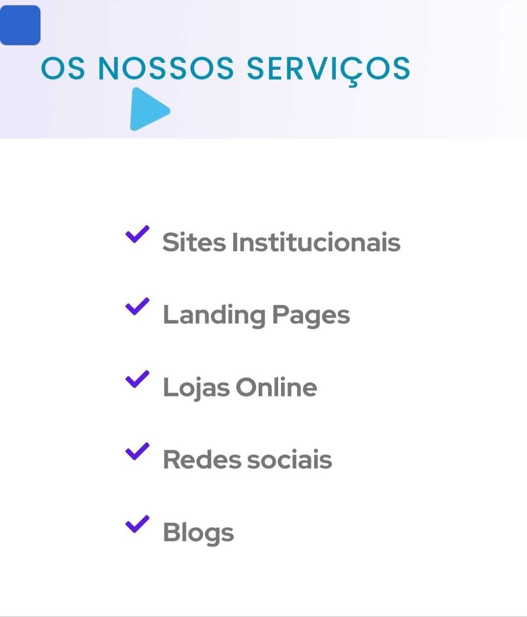 Criação de Sites - Desenvolvimento Web - Lojas Online, Landing Pages