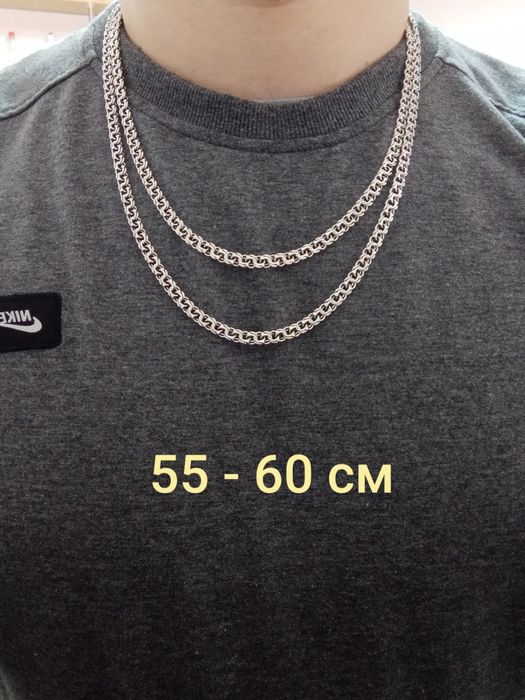 Серебряная цепочка бисмарк Мужская цепочка Серебро 925 пробы