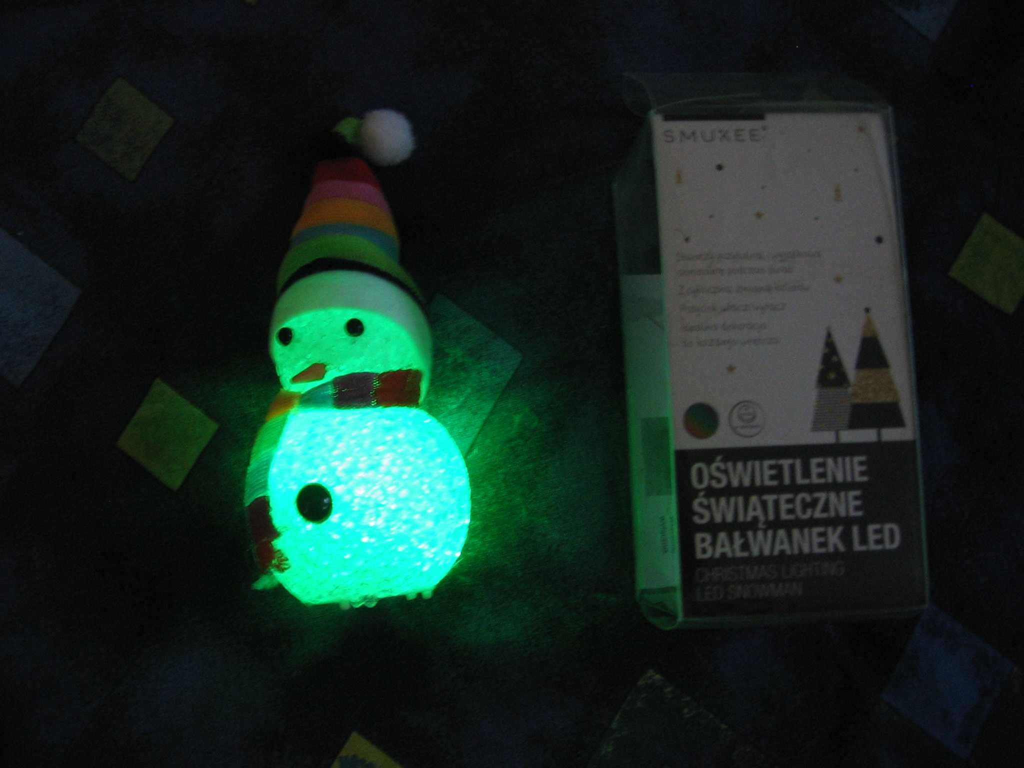 Oświetlenie świąteczne bałwanek LED