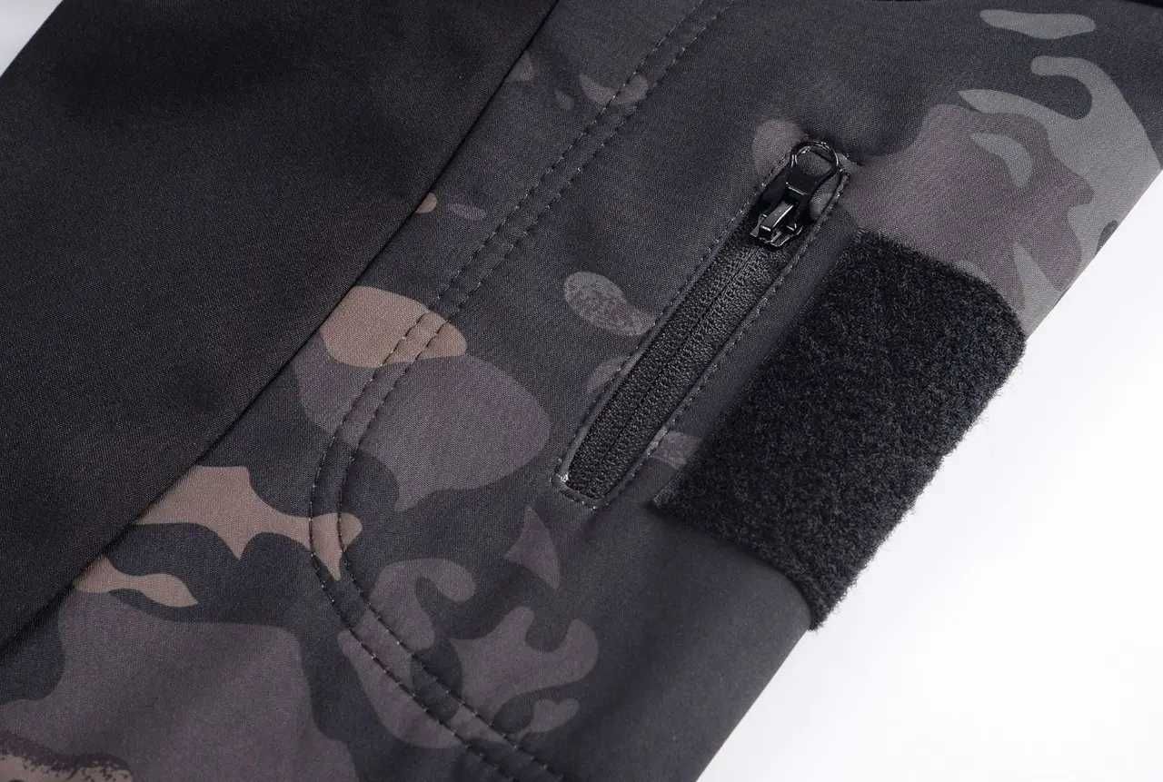 Костюм софтшел Gman Чорний мультикам Soft Shell на флісі