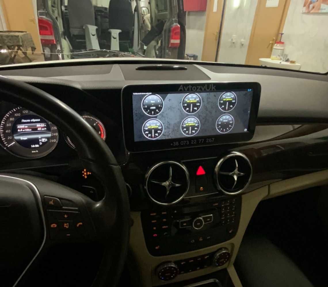 Дисплей GLK Mercedes Benz X204 NTG GPS ЖЛК Магнитола Android CarPlay