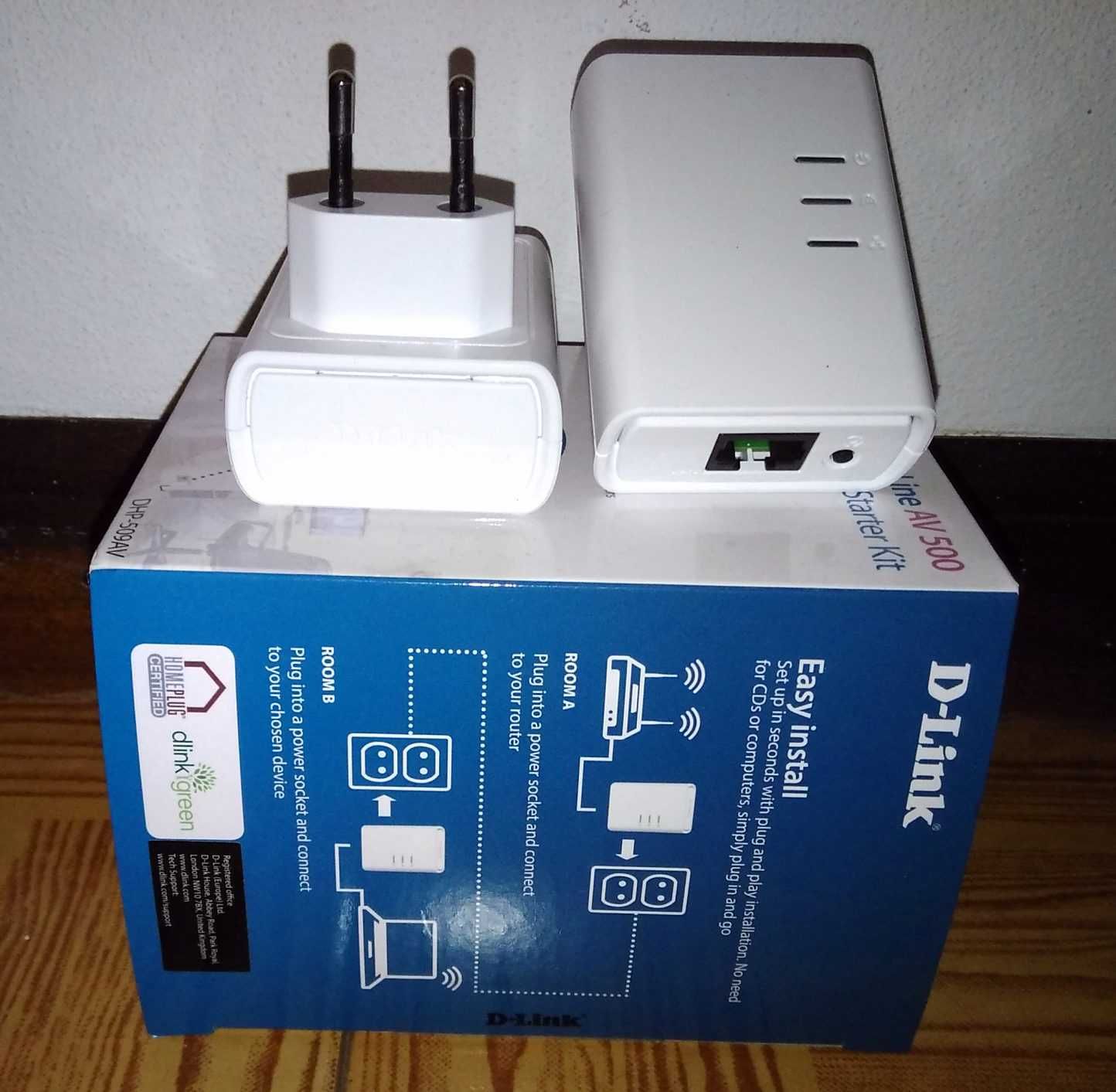 internet pela tomada elétrica - Kit 2x powerline D-Link 500 +cobertura