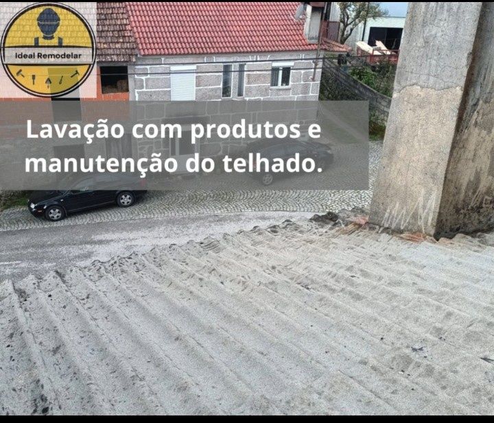 Telhados limpeza e impermeabilização