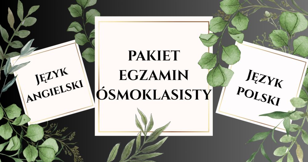 NOTATKI Egzamin Ósmoklasisty 2026 - PAKIET (MEGA ZESTAW)