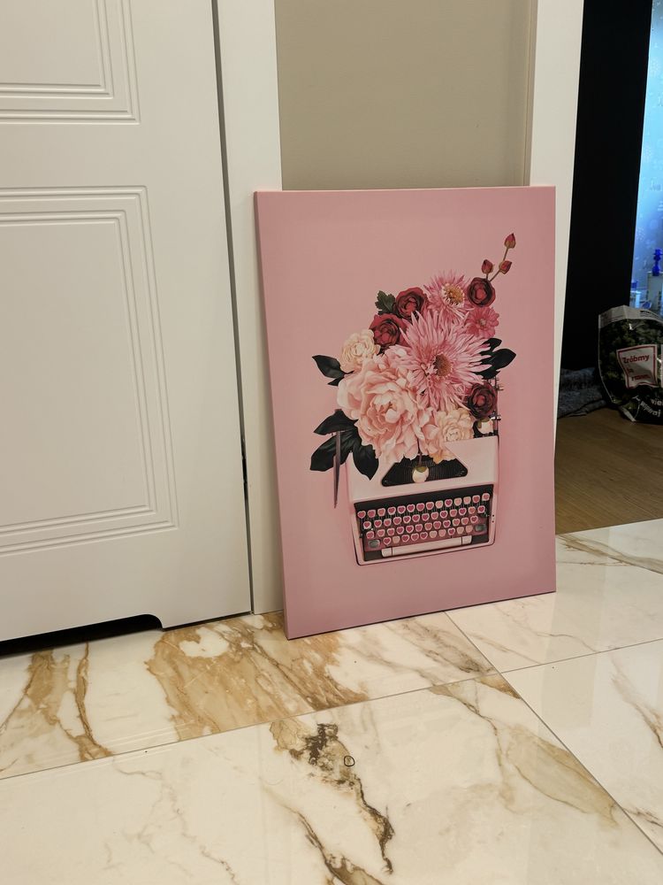 Ikea 50x70 obraz kwiaty roz