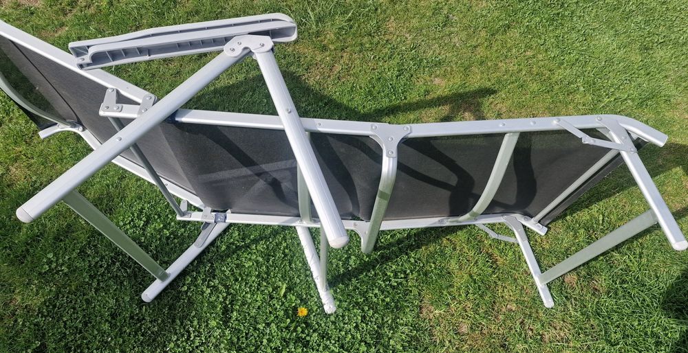 Leżak ogrodowy plażowy aluminiowy