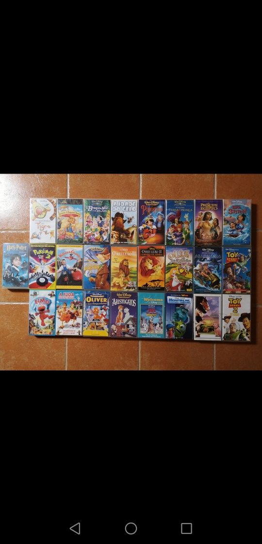 Filmes VHS - Infantis/Juvenis/Animação em bom estado - 2€ por filme