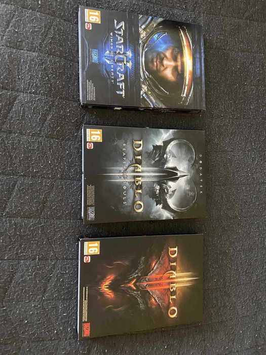Diablo 3  + Starcraft 2 - kolekcjonerskie (kody wykorzystane)