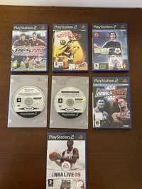 Lote 7 jogos Playstation 2 ( desporto )