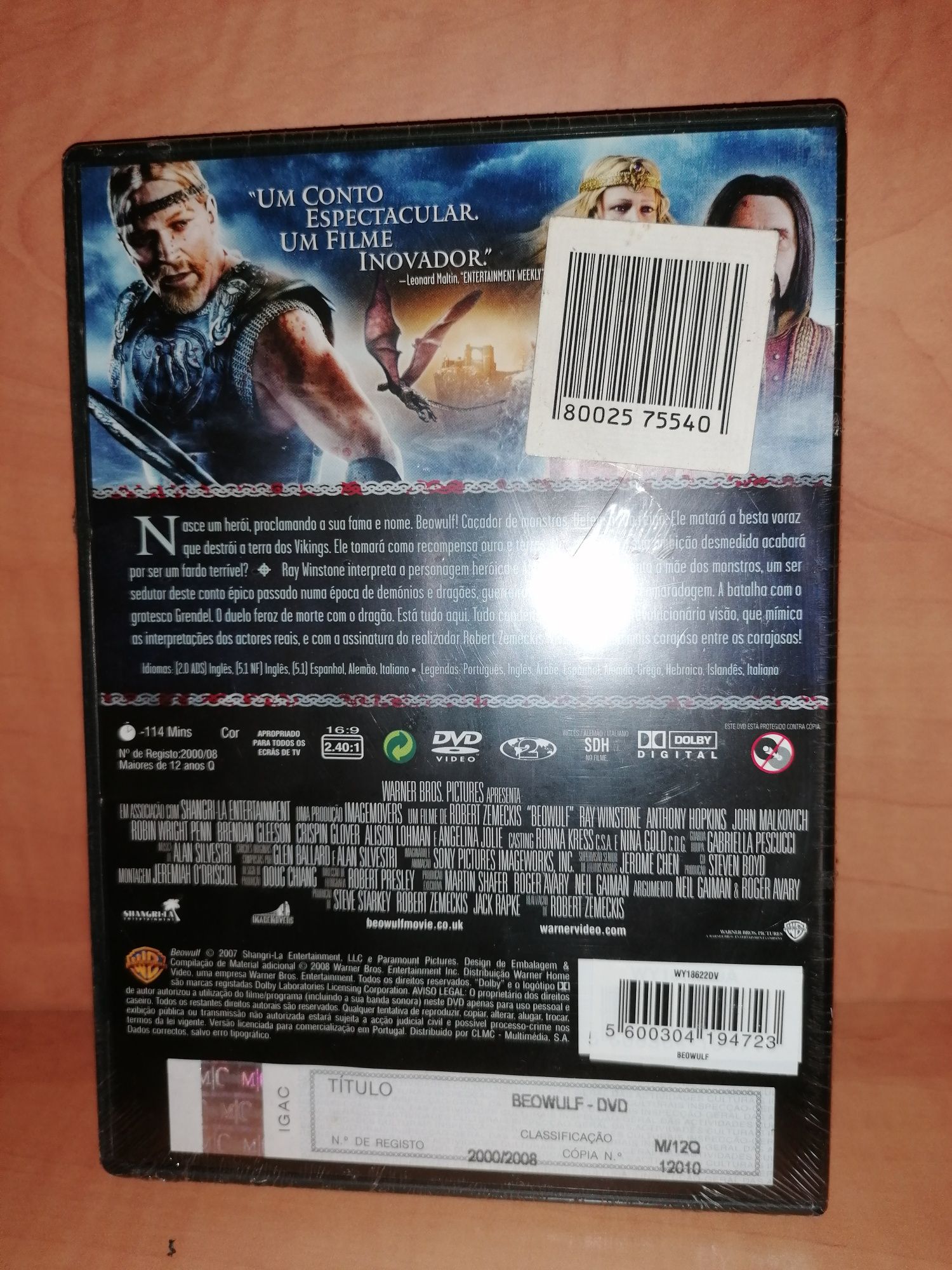 NOVO e SELADO - DVD " Beowulf " 2007