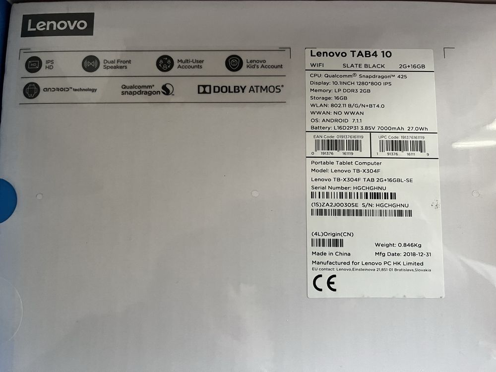 Lenovo Tab M10 Plus+extras [NOVO/SELADO]